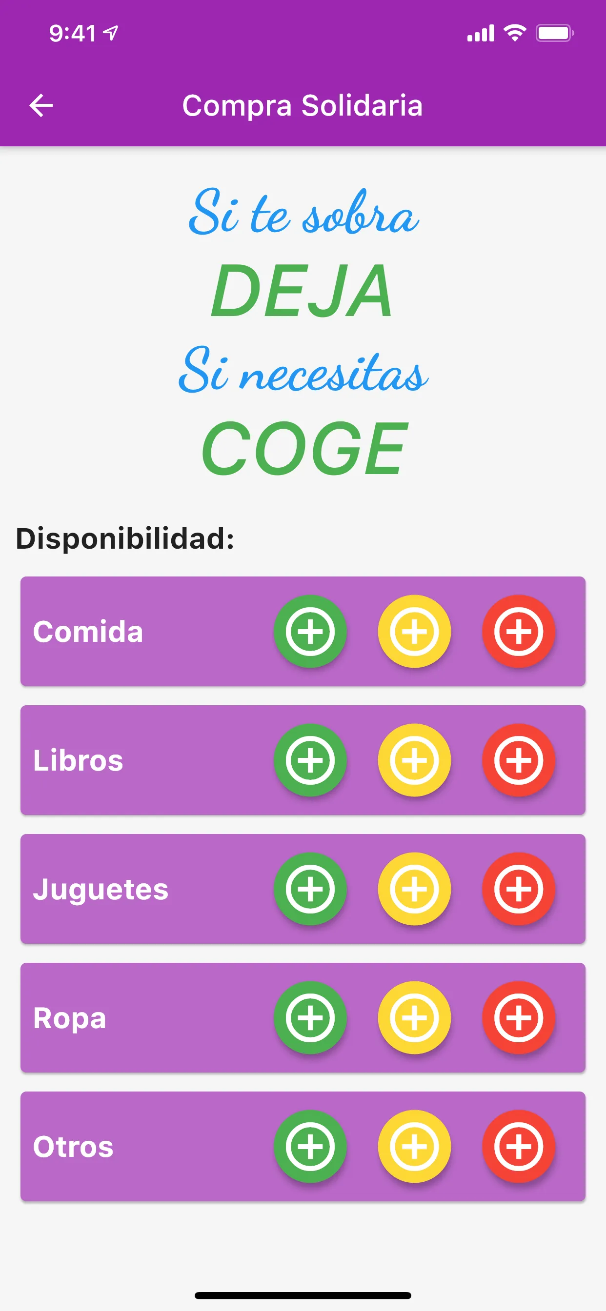 AnyLeft app user profile showing donation history and active listings