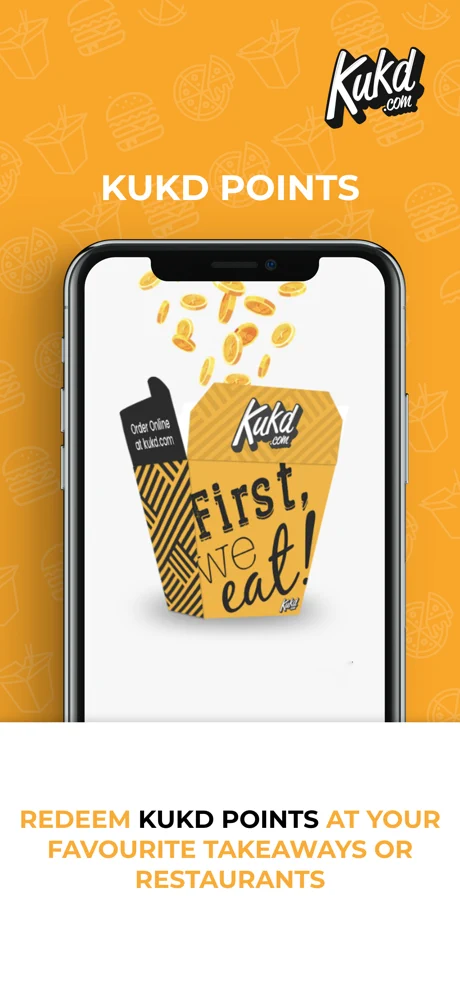 KUKD app restaurant details with reviews and location map