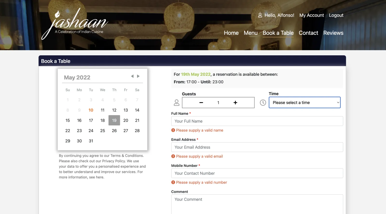 KUKD white-label restaurant website payment integration with Checkout.com
